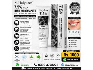 Holydeer Recovery Toothpaste 7.5% Nano Hydroxyapatite In Pakistan | 03003778222