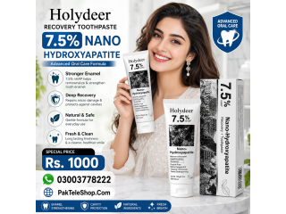 Holydeer Recovery Toothpaste 7.5% Nano Hydroxyapatite In Pakistan | 03003778222